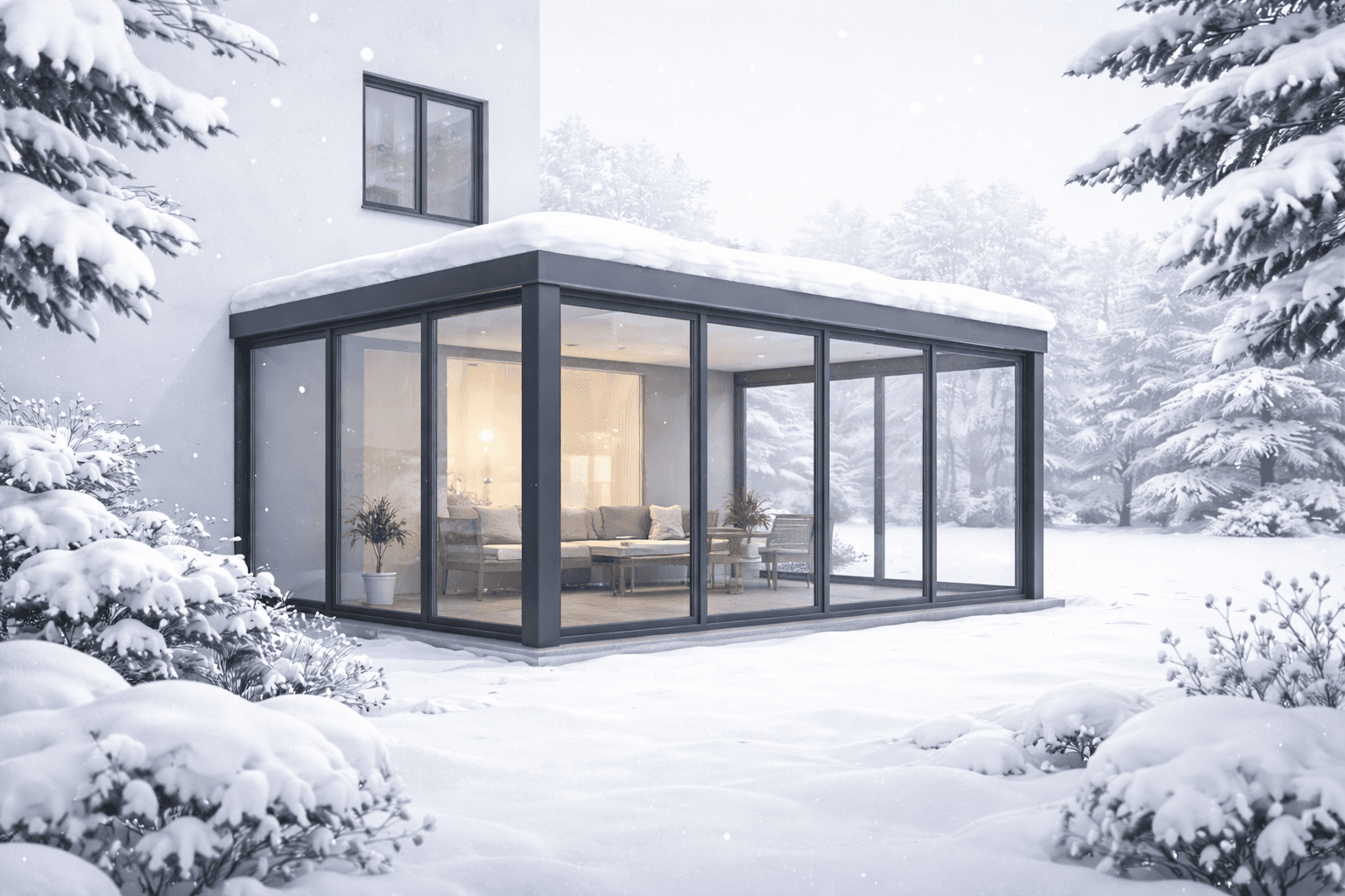 Warum billige Terrassendächer im Winter versagen